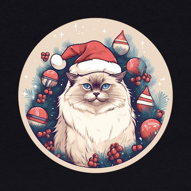 Birman Cat Xmas, Love Cats by dukito